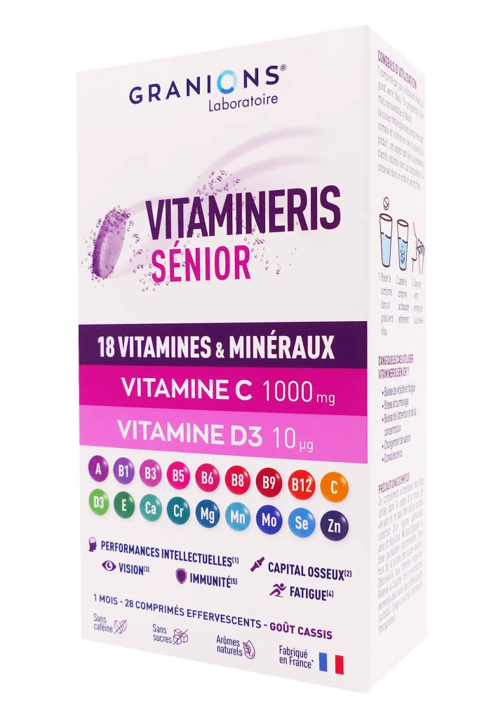 GRANIONS VITAMINERIS SENIOR 28 COMPRIMES EFFERVESCENTS 2 granions vitamineris senior