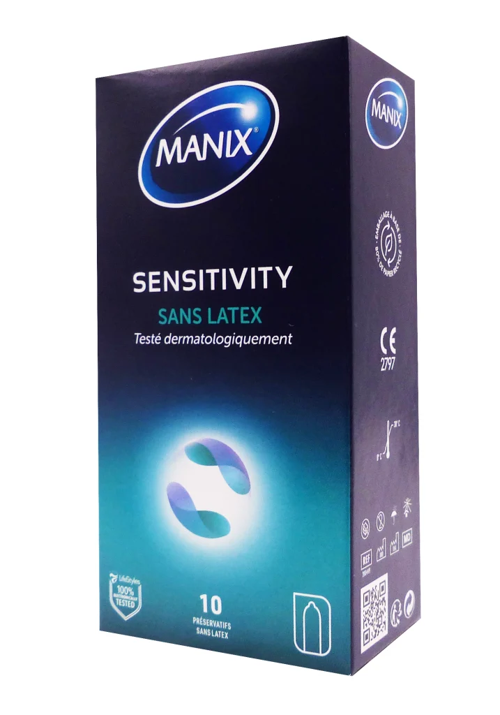 MANIX SENSITIVITY 10 PRESERVATIFS SANS LATEX 2 manix sensitivity sans latex 10 preservatifs
