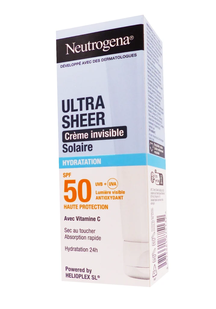 NEUTROGENA CREME INVISIBLE HYDRATANTE SPF 50, 50ML 2 neutrogena creme invisible solaire spf 50