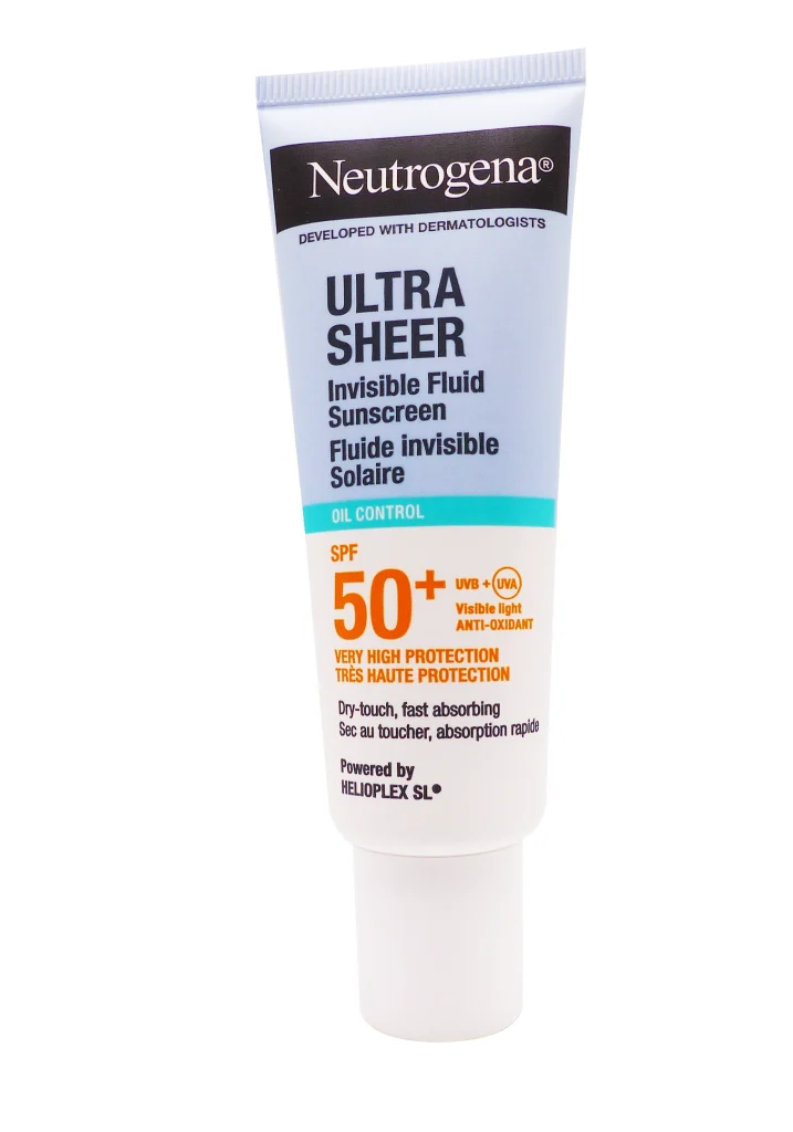NEUTROGENA FLUIDE INVISIBLE OIL CONTROL SPF50, 50ML 3 neutrogena fluide spf 50
