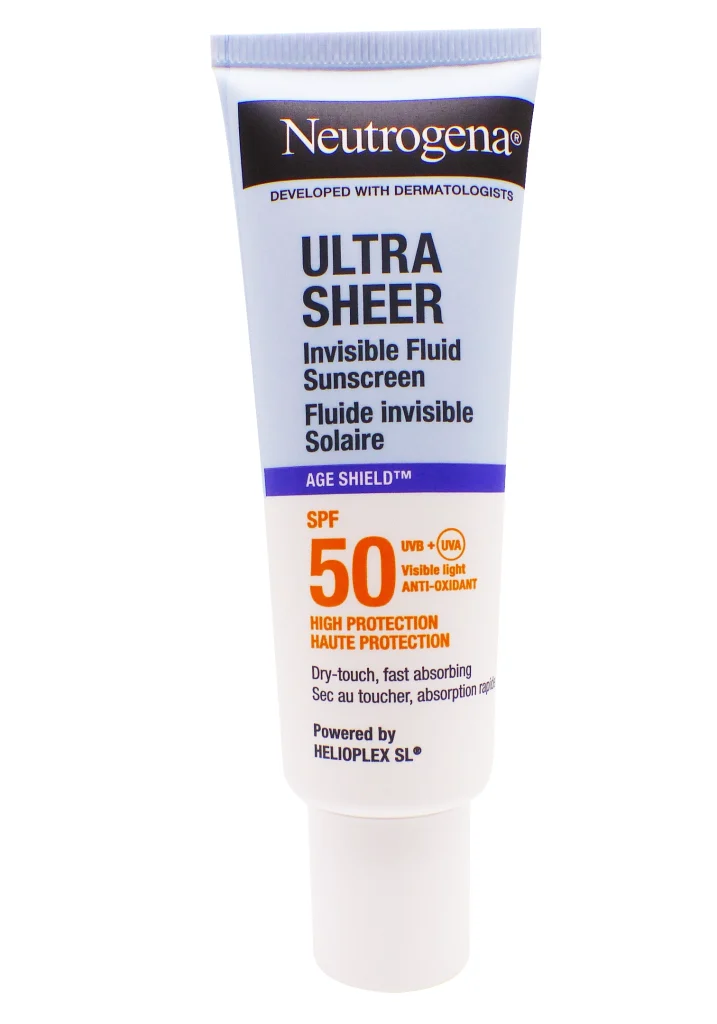NEUTROGENA FLUIDE INVISIBLE SOLAIRE ANTI-AGE SPF 50, 50ML 3 neutrogena spf 50