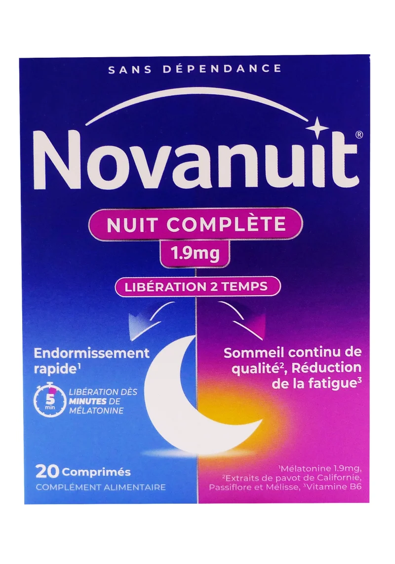 novanuit nuit complete 1,9mg 20 comprimes