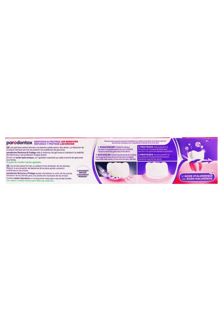 PARODONTAX ADVANCES RENFORCE & PROTEGE LES GENCIVES DENTIFRICE 75ML 3 parodontax dos