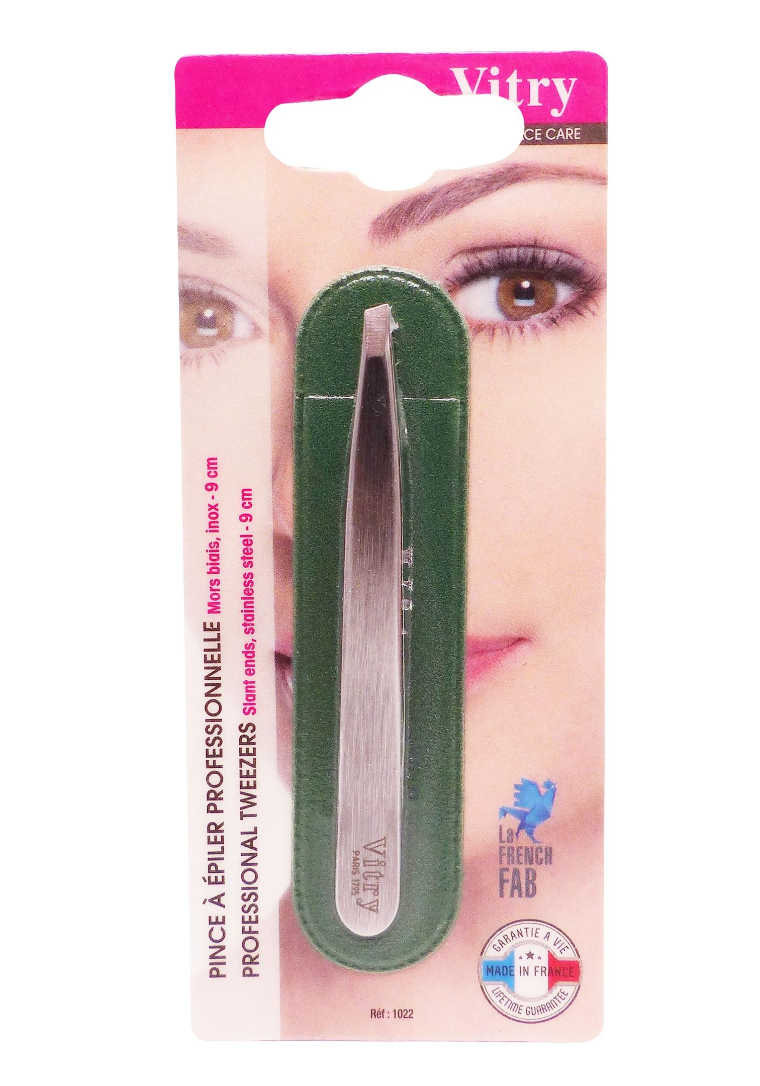 VITRY PINCE A EPILER PROFESSIONNEL INOX 9 CM 1 pince a epiler vitry