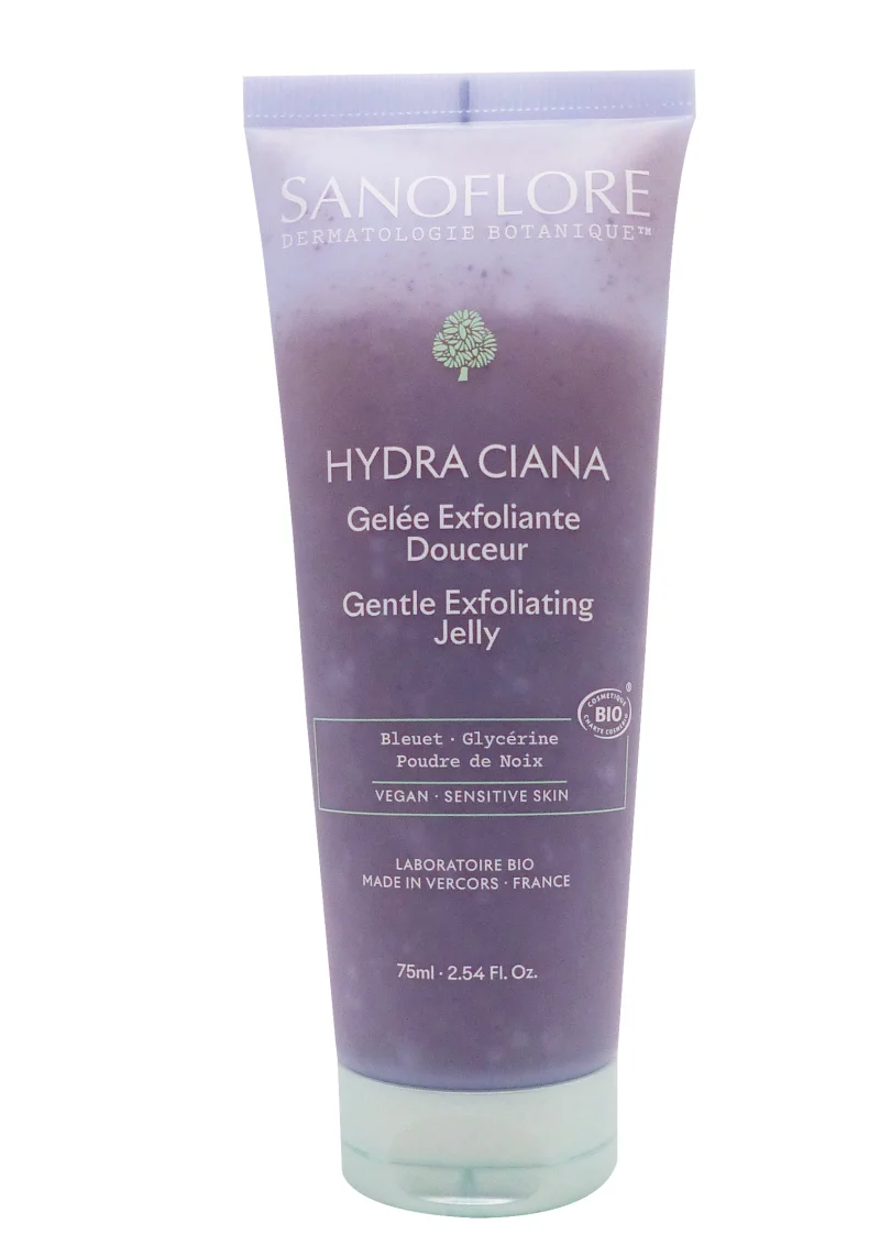 sanoflore hydra ciana gelée exfoliante 75 ml