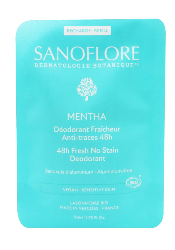 SANOFLORE MENTHA 48H RECHARGE DEO 50ML 2 sanoflore recharge deodorant mentha 50ml