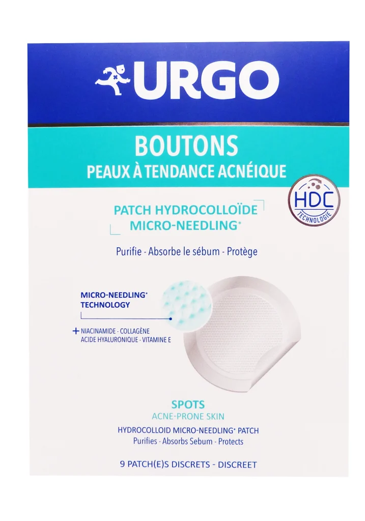 URGO BOUTONS PEAUX A TENDANCE ACNEIQUE 9 PATCHS HYDROCOLLOÏDE 2 urgo boutons 9 patchs