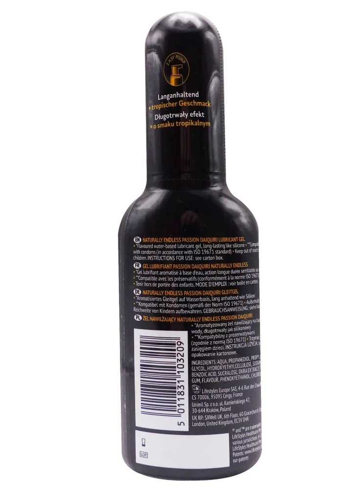 SKYN NATURALLY ENDLESS PASSION 80ML 5 Dos lubrifiant flacon