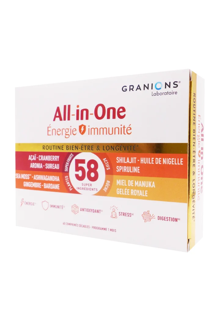 GRANIONS ALL-IN-ONE ENERGIE IMMUNITE 60 COMPRIMES 2 all in one granions 1
