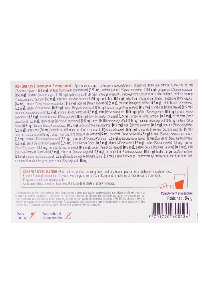GRANIONS ALL-IN-ONE ENERGIE IMMUNITE 60 COMPRIMES 3 all in one granions dos