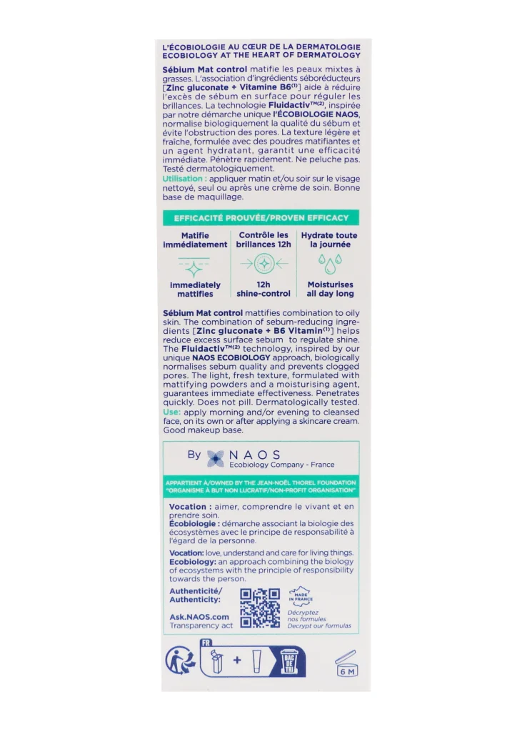 BIODERMA SEBIUM MAT CONTROL 30 ML 5 bioderma dos