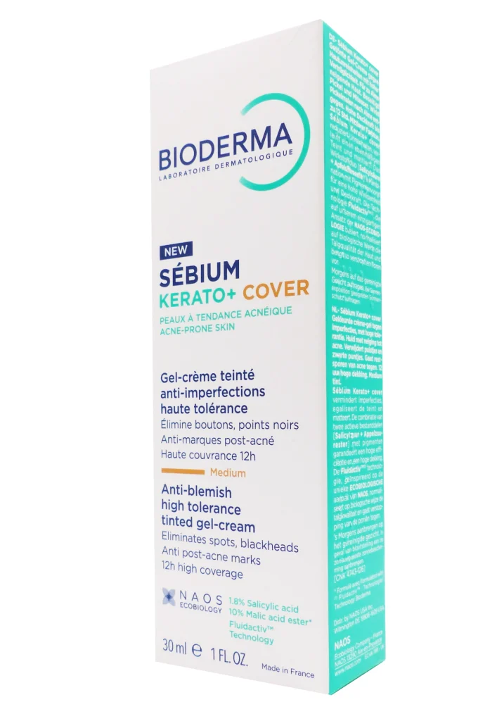 BIODERMA SEBIUM KERATO+ COVER MEDIUM 30ML 2 bioderma sebium kerato cover 30 ml 1