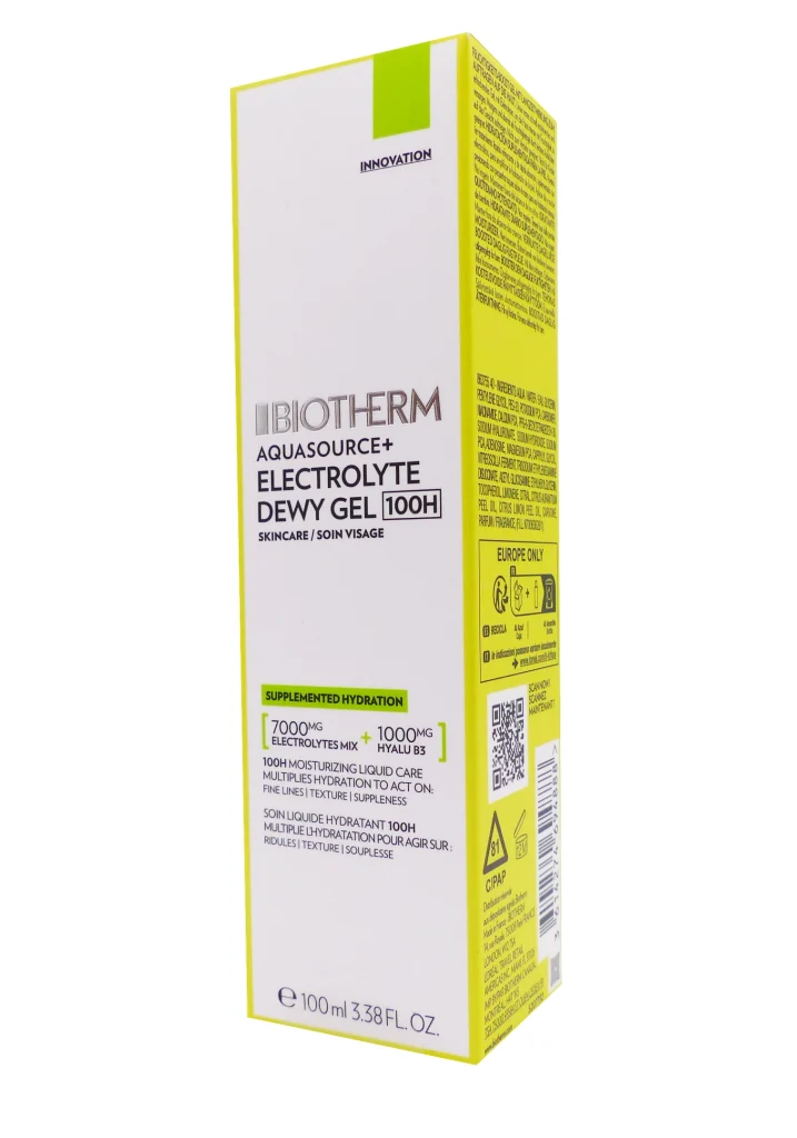BIOTHERM AQUASOURCE+ ELECTROLYTE DEWY GEL 100ML 2 biotherm 100 ml vert fluo