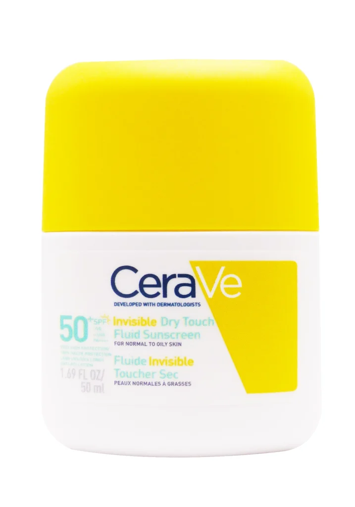 CERAVE FLUIDE INVISIBLE TOUCHER SEC SPF50+ 50ML 3 cerave fluide invisible spf 50 1