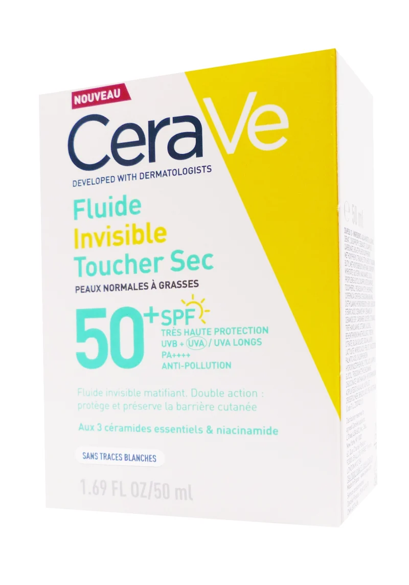 cerave fluide invisible spf 50 50 ml