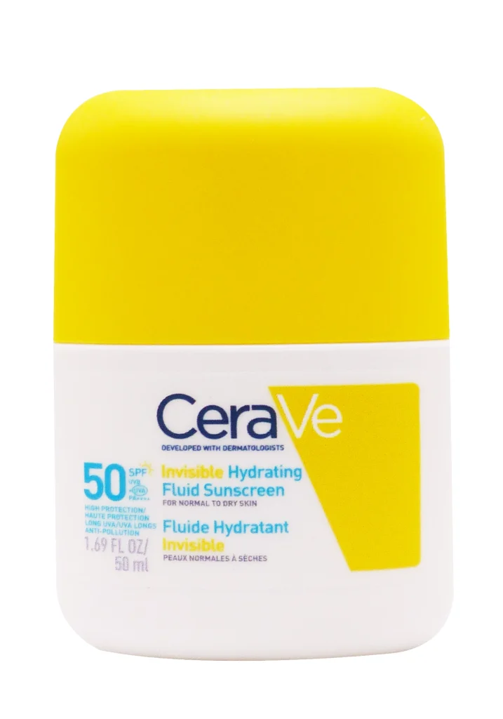 CERAVE FLUIDE HYDRATANT INVISIBLE SPF 50 50ML 3 cerave fluide invisible spf 50