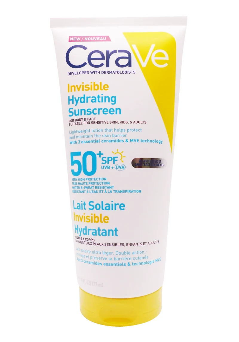 cerave invisible lait solaire