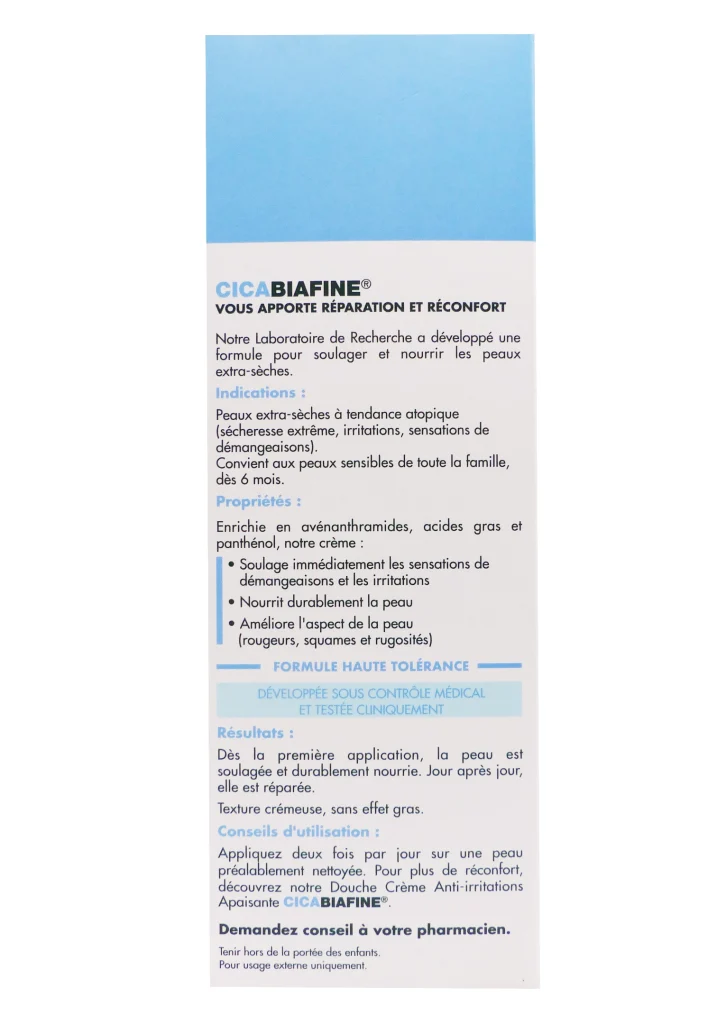 CICABIAFINE CREME HYDRATANTE ANTI -IRRITATIONS 200ML 5 cicabiafine dos