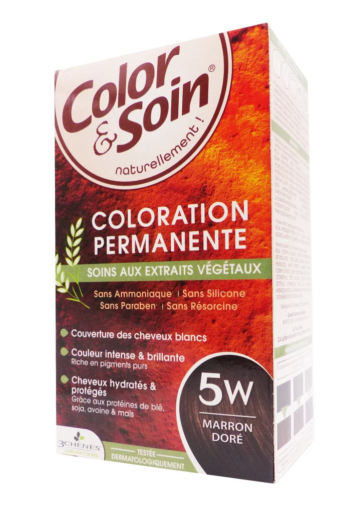 COLOR & SOIN COLORATION PERMANENTE 5W MARRON DORE 2 colr soin 5W