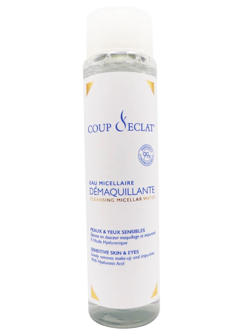 coup d'éclat eau micellaire demaquillante