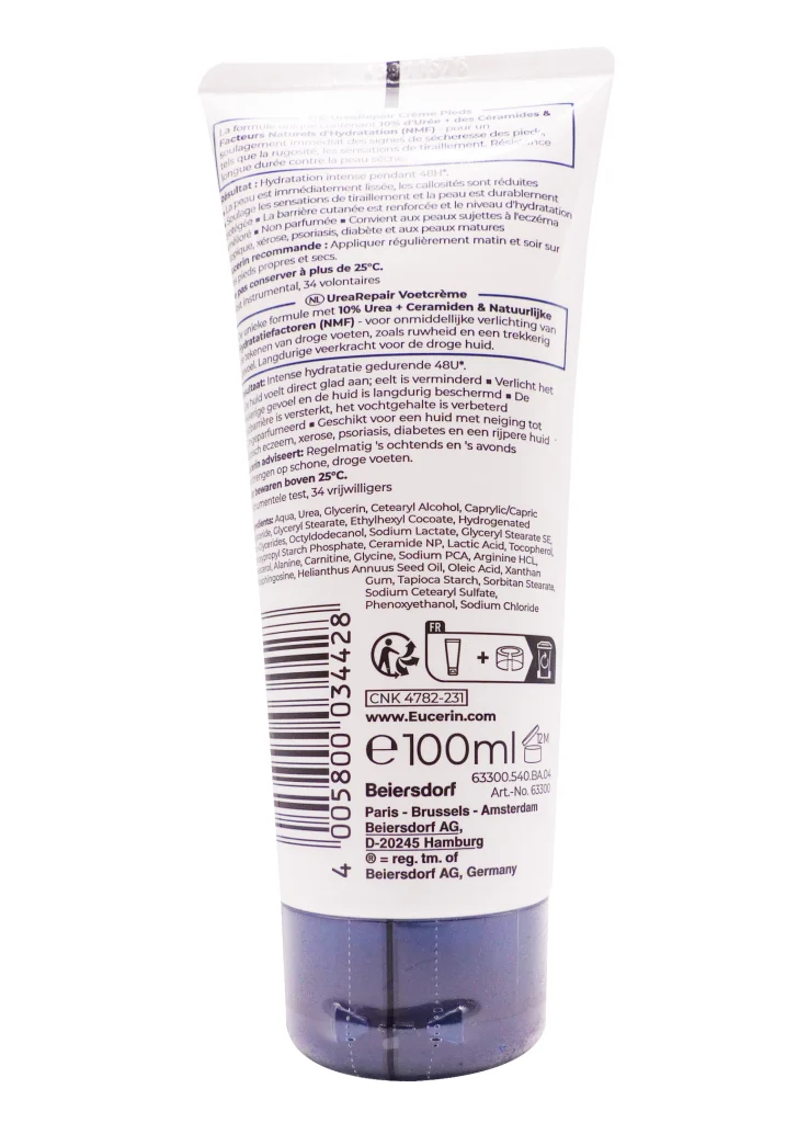 EUCERIN UREA REPAIR CREME PIED 100 ML 3 dos 100 ml eucerin