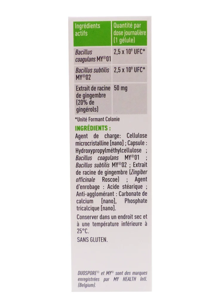 SYMBIOSYS STOMALEX 30 GELULES 4 dos alflorex