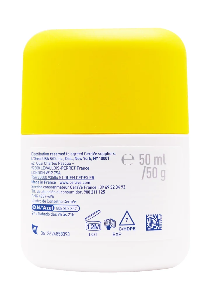 CERAVE FLUIDE INVISIBLE TOUCHER SEC SPF50+ 50ML 5 dos cerave 2