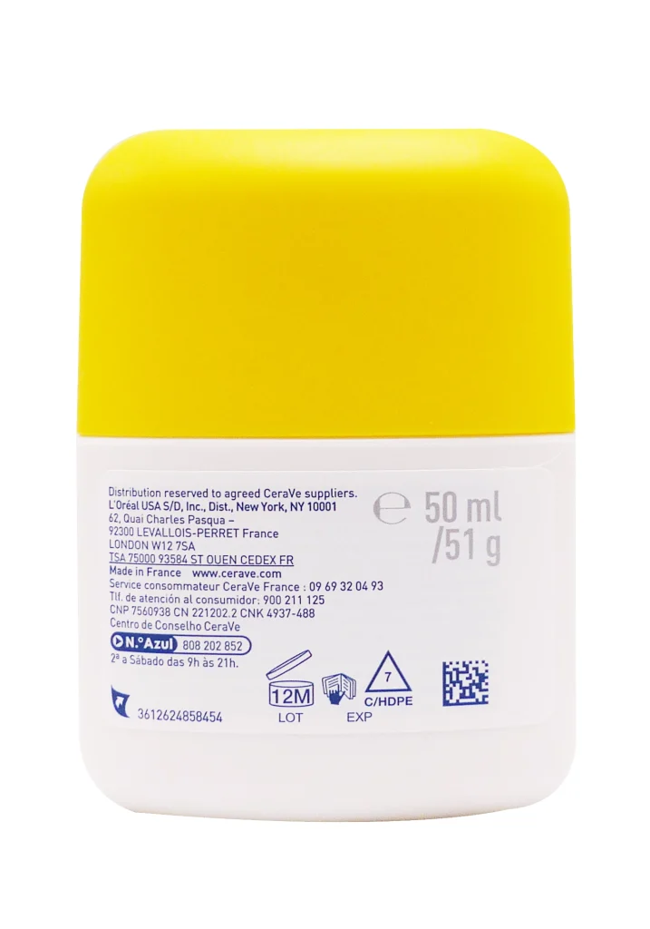 CERAVE FLUIDE HYDRATANT INVISIBLE SPF 50 50ML 4 dos cerave solaire
