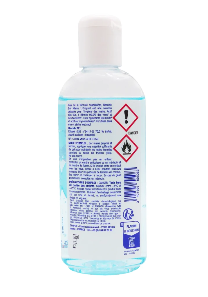 BACCIDE GEL MAIN 100ML 3 dos gel hydro
