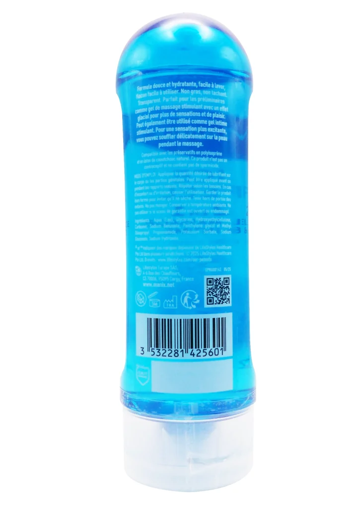 MANIX MASSAGE ICE FEEL 200ML 3 dos gel lubrifiant