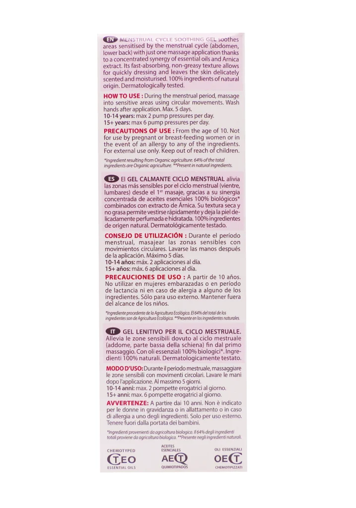 PRANAROM AROMALGIC GEL APAISANT CYCLE MENSTRUEL 30ML 5 dos gel menstruations