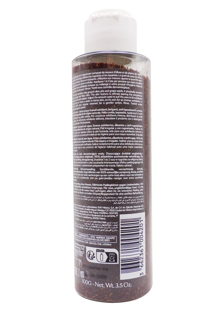 SVR XERIAL GOMMAGE CORPS 100G 3 dos gommage svr 100g