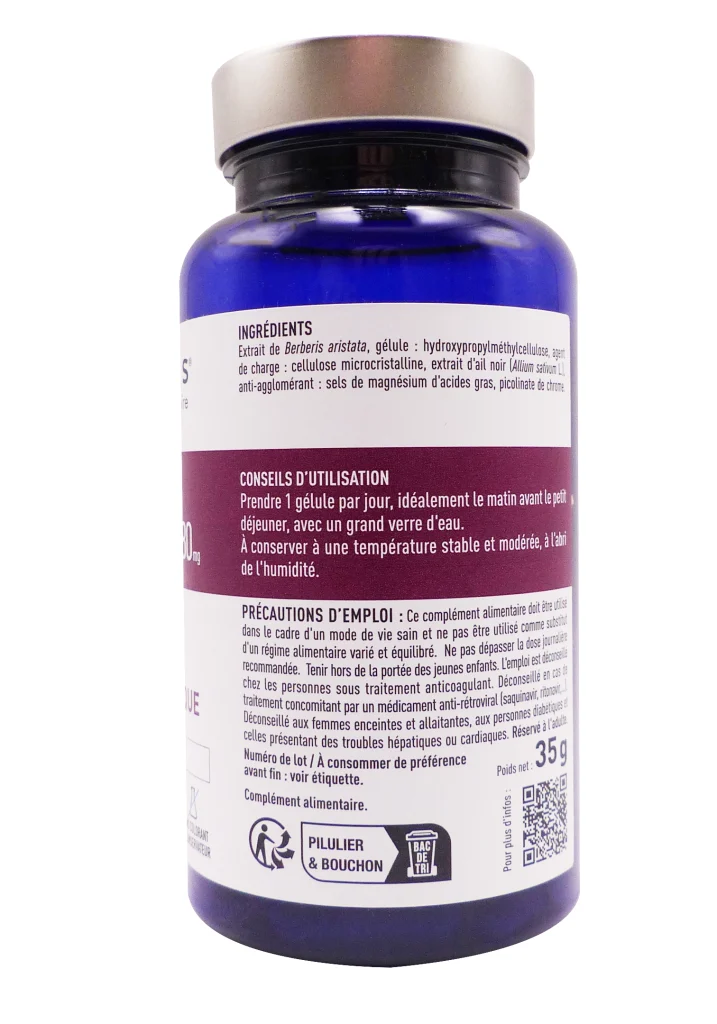 GRANIONS BERBERINE 60 COMPRIMES 3 dos granions