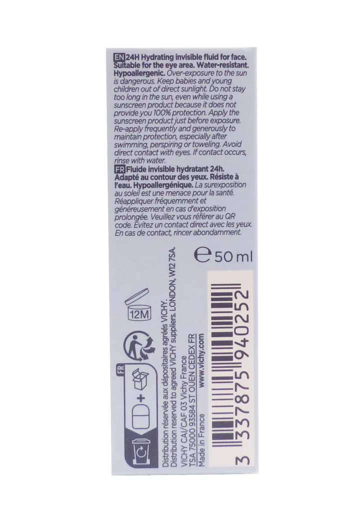VICHY UV AQUA FLUIDE SPF50 50ML 4 dos hydratant 50 ml