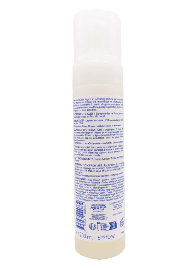 COUP D'ECLAT MOUSSE NETTOYANTE OXYGENANTE 200ML 3 dos mousse 1 1
