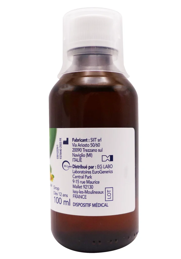 BRONCHOKOD NATUREL TOUX SECHE & GRASSE ADULTE MIEL 100 ML 5 dos sirop