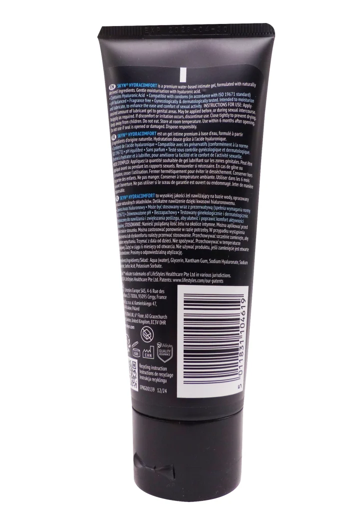 SKYN HYDRA COMFORT 100ML 3 dos skyn lubrifiant