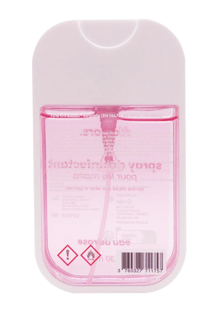IDCOLORS SPRAY DESINFECTANT EAU DE ROSE 30 ML 3 dos spray rose