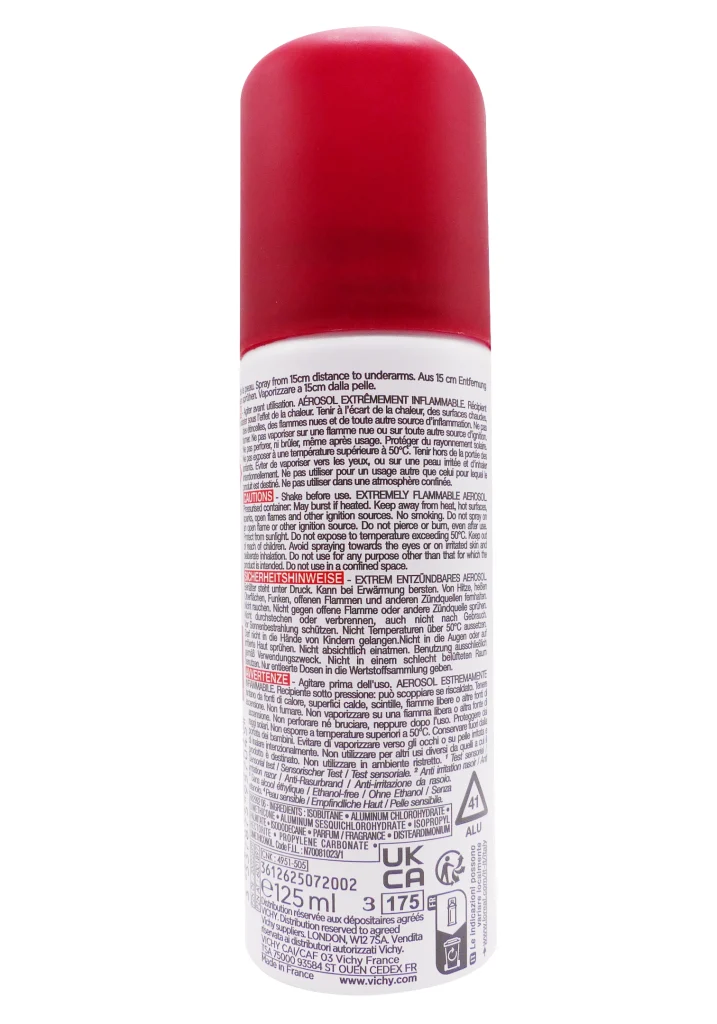 VICHY CLINICAL CONTROL ANTI-TRANSPIRANT TRANSPIRATION EXCESSIVE 125ML 3 dos vichy anti transpirant 125 ml
