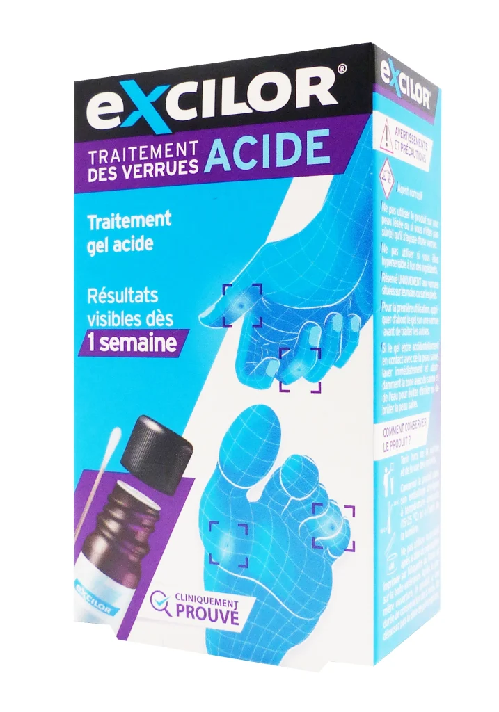 EXCILOR TRAITEMENT DES VERRUES ACIDE 4ML 2 excilor acide