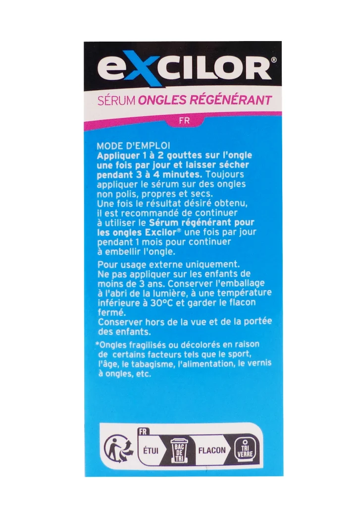 EXCILOR SERUM REGENERANT 10 ML 5 excilor serum ongles
