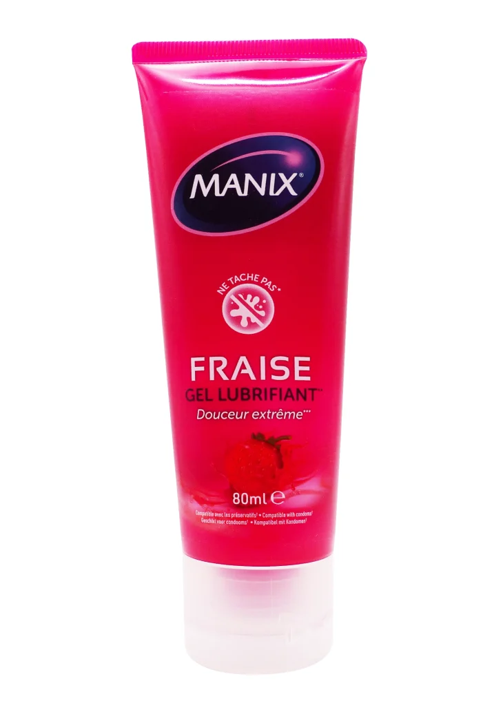 MANIX GEL LUBRIFIANT INTIME FRAISE 80ML 2 fraise gel lubrifiant 80 ml