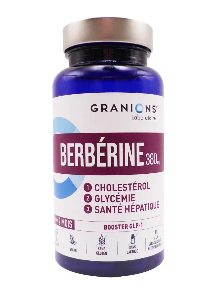 GRANIONS BERBERINE 60 COMPRIMES 2 granions berberine 380 mg