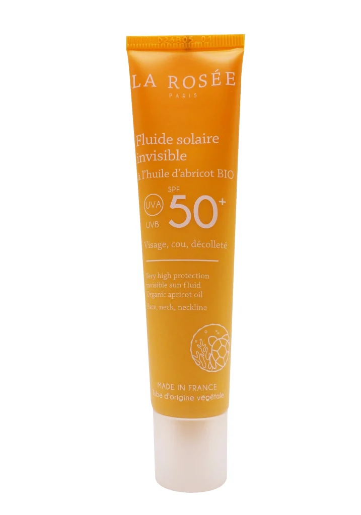 LA ROSEE FLUIDE SOLAIRE INVISIBLE A L'HUILE D'ABRICOT BIO SPF50+, 40ML 2 la rosee fluide solaire