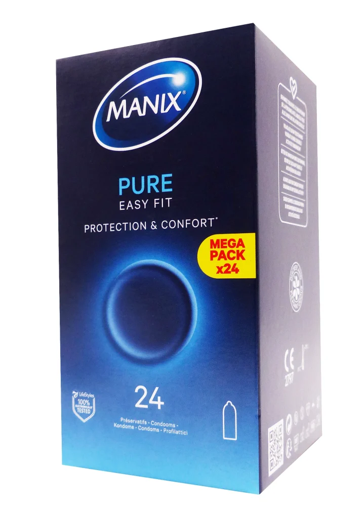 MANIX PURE EASY FIT 24 PRESERVATIFS 2 manix pure easy fit 24 preservatifs
