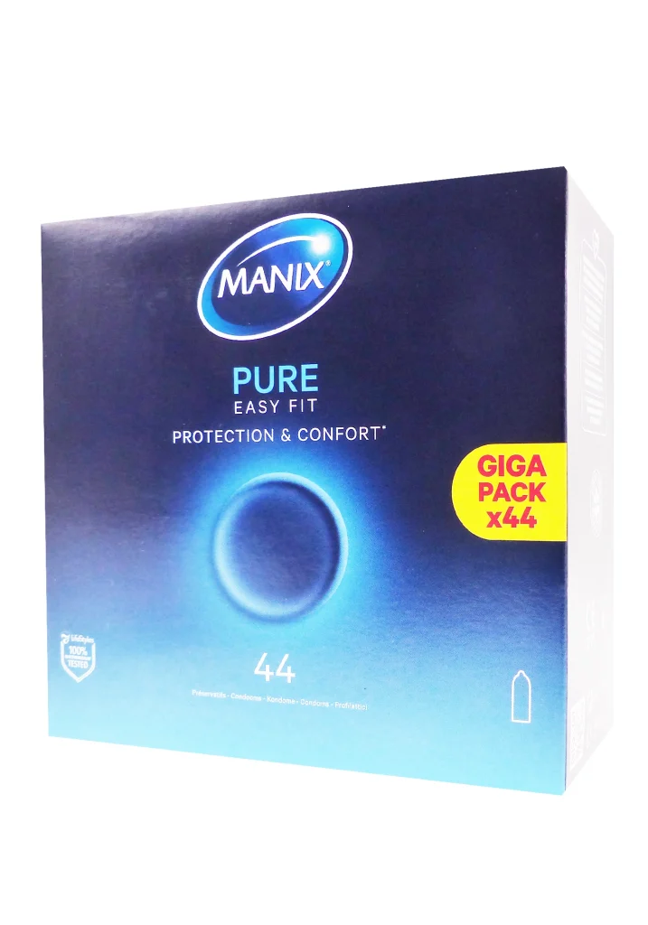 MANIX PURE EASY FIT GIGA PACK 44 PRESERVATIFS 2 manix pure easy fit 44 p
