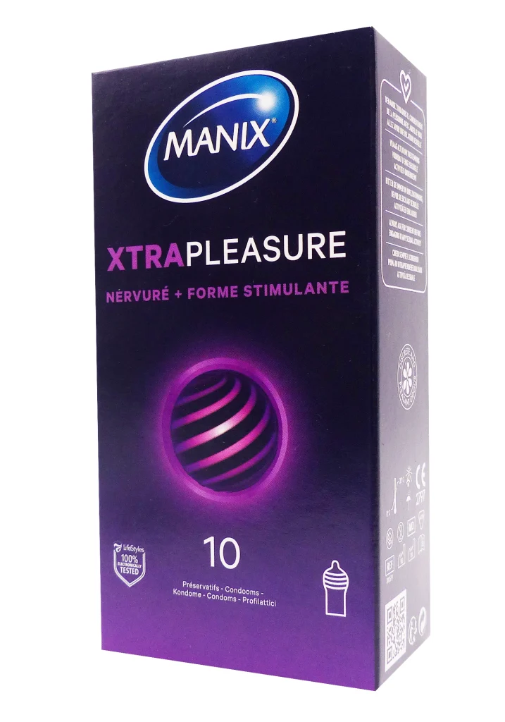 MANIX XTRA PLEASURE 10 PRESERVATIFS 2 manix xtra pleasure 10 preservatifs