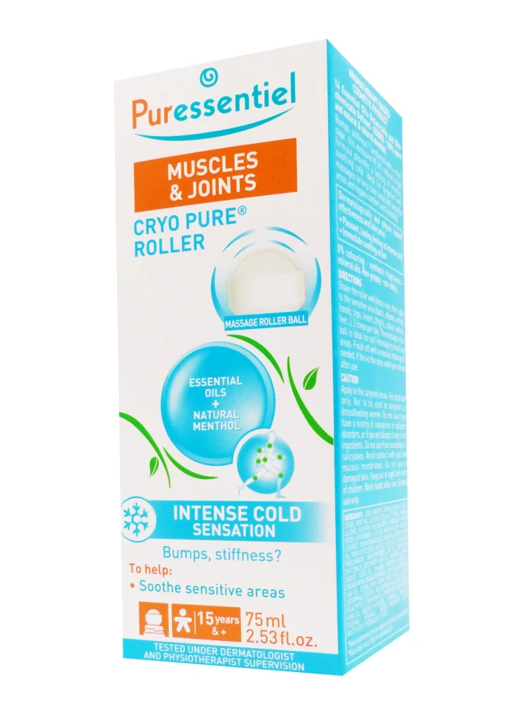 PURESSENTIEL CRYO PURE ARTICULATIONS & MUSCLES ROLL-ON 75ML 2 puressentiel cryo roller