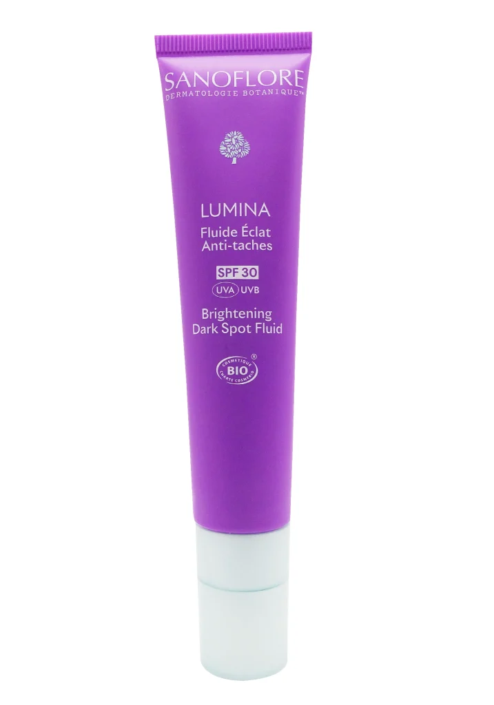 SANOFLORE LUMINA FLUIDE ECLAT ANTI-TACHES SPF30, 40ML 3 sanoflore lumina fluide eclat anti taches spf 30