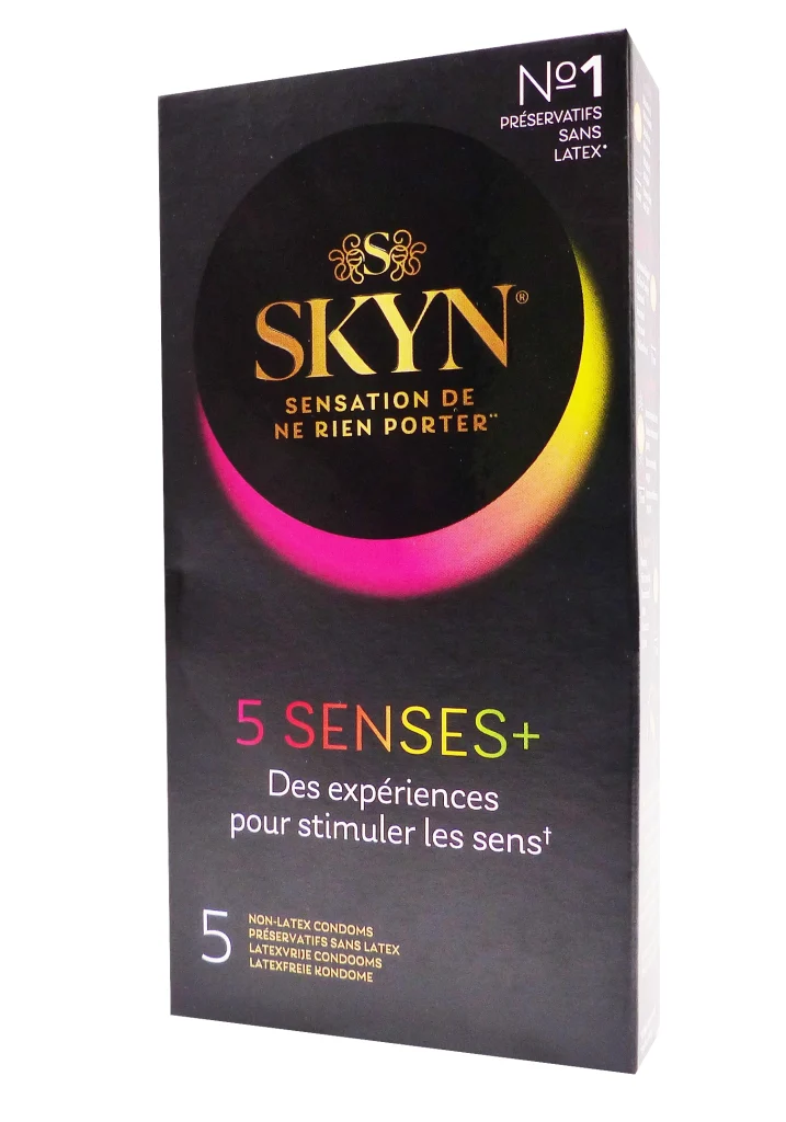 SKYN 5 SENSES+ 5 PRESERVATIFS 2 skyn 5 sens